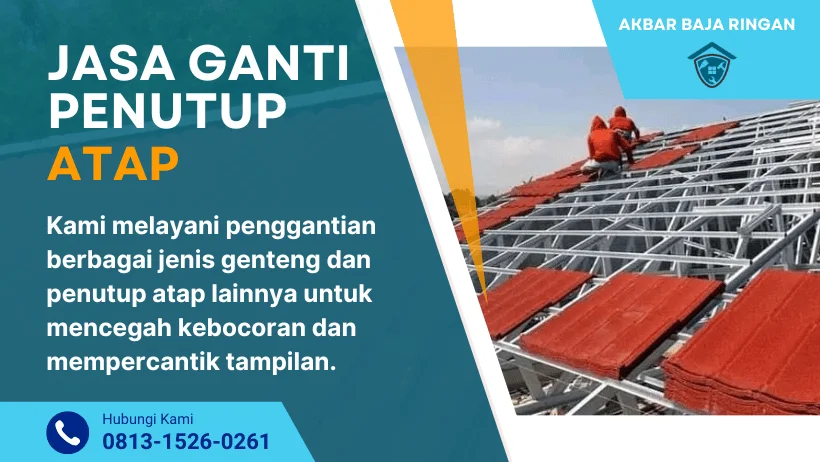 akbar jasa baja ringan jakarta bogor depok tangerang bekasi penutup atap